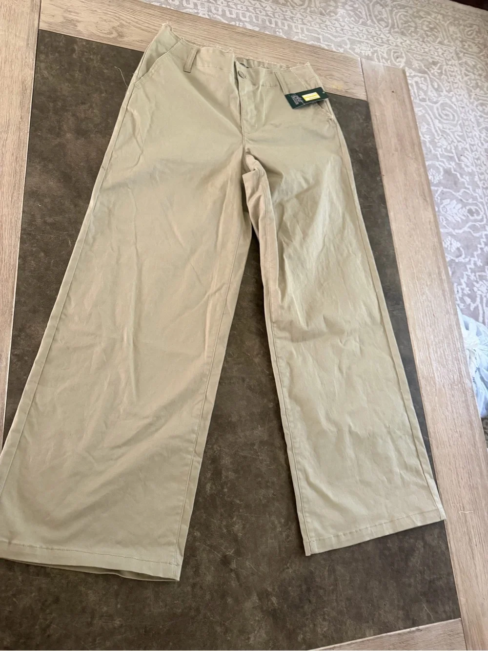 wild fable Beige Wide-Leg High-Rise Pants